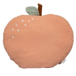 Kinderkissen "Apfel" - Baumwolle - rosa - D40 cm - Atmosphera créateur d'intérieur