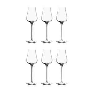 LEONARDO 066413 Brunelli Grappaglas 210 ml, Teqton Glas, klar (6 Stück)