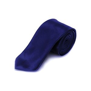 Oblique Unique Krawatte Schlips schmal Binder Style - dunkelblau