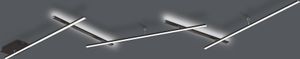 TRIO LIGHTING Schwenkbare LED-Deckenlampe Indira Dimmer schwarz Deckenlampe S633