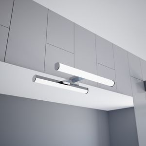 kalb | LED Spiegelleuchte 300mm Aufbauleuchte 230V Badezimmer Leuchte verchromt