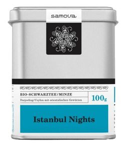 Samova Istanbul Nights,Schwarztee / Minze, schwarzer, loser Tee in Dose, 100 gr