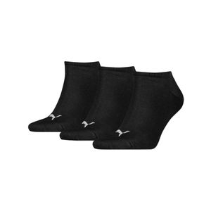 PUMA UNISEX SNEAKER PLAIN 3-balenie ponožiek do tenisiek, veľkosť: ponožky:39-42, farba:Black