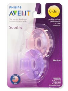 Avent Soothie Schnuller 0-3 Monate, Rosa / Lila