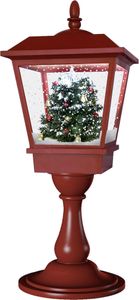 Schneiende Weihnachts Tischlaterne LED TANNENBAUM Lampe Leuchte Laterne mit Licht & Sound