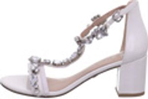 MARCO TOZZI Damen Riemchen High Heels Sandaletten Glitzer 2-88307-28, Größe:39 EU, Farbe:Beige