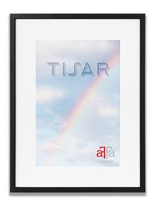 aFFa frames, Tisar, Bilderrahmen aus Holz, Rechteckig, mit Acrylglasfront, Schwarz, 40x50 cm