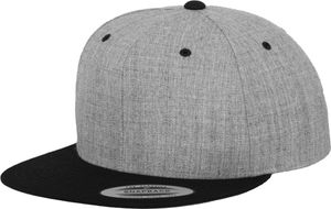 FLEXFIT 6089MT | Classic Snapback 2-Tone Cap - Kolor: Heather Grey/Black - Rozmiar: Jeden rozmiar