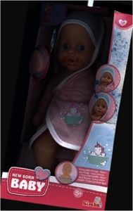 New born Baby Dreckspatz Badepuppe