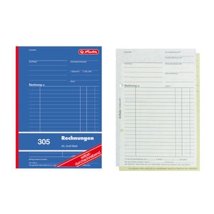 Rechnungs-Buch A5 305 2x40Bl sd  von Herlitz  4008110009759