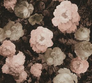 A.S. Création Rosentapete History of Art florale Tapete Vliestapete rosa rot grau 10,05 m x 0,53 m