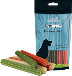 5x120g - Dentogum Reisstangen Mix S - ohne Zuckerzusatz - glutenfrei - ohne Fleisch - veggi
