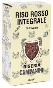 RISO ROSSO INTEGRALE | Roter Vollkorn Reis | RISERA CAMPANINI | 500g | aus Italien