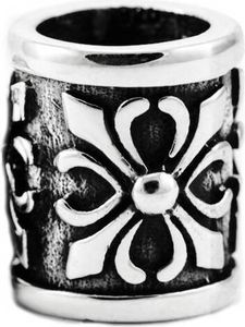 Ritter Bartperle Akan Mittelalter Ornament 925er Sterlingsilber Haarschmuck 6976