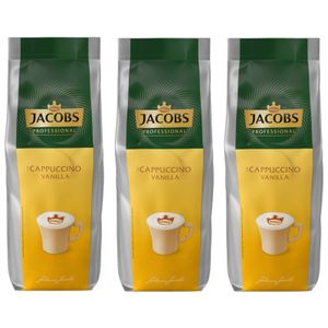 JACOBS Professional Löskaffee Typ Cappuccino Vanilla 3 x 1 kg löslicher Kaffee