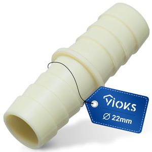 VIOKS Adapter 22mm Verbindungsstück für Ablaufschlauch Waschmaschine