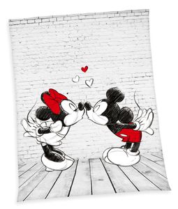 Disney´s Mickey + Minnie Mouse Flauschdecke Kuscheldecke 150 x 200 cm