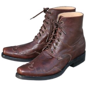 Herren Western Cowboy Biker Leder Stiefel Boots »HENDERSON« Braun