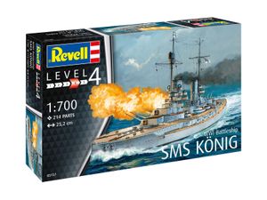 Revell 05157 Modellbausatz WWI Battleship SMS König Schiff Kriegsschiff 1:700