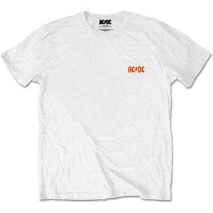 AC/DC - T-Shirt Logo für Herren/Damen Unisex RO188 (M) (Weiß)