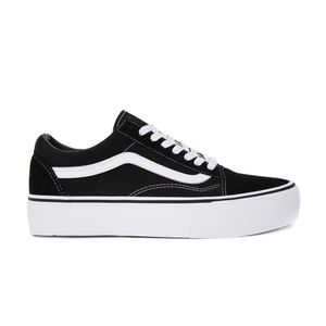 VANS Old Skool Platform Sneaker Skate Schuhe Klassiker, Schuhgröße:38 EU, Farbe:Schwarz