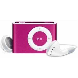 Apple iPod shuffle 1GB, pink iPod shuffle, Flash-media, 1 GB, AAC, AIFF, MP3, WAV, 3.5 mm, 32 Ohm, 12 h