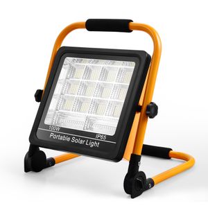 Heilmetz Arbeitsleuchten 100w Baustrahler Akku Tragbar LED Baulampe Kaltes weißes Licht und Notlicht für Notfall Camping Angeln Beleuchtung
