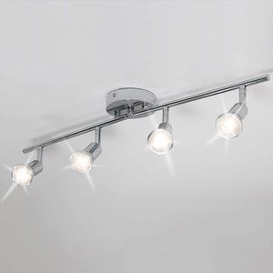 LED Deckenleuchte Deckenlampe 4-flammig Leuchtmittel Deckenstrahler für Balkon-Küche-Wohnzimmer 62x10x10cm