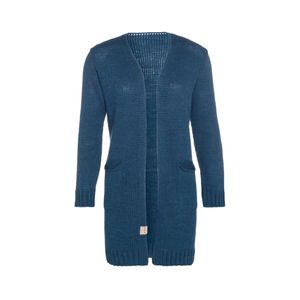 Knit Factory Ruby Strickjacke Petrol - 40/42 - Mit Taschen