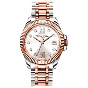 Thomas Sabo Damenuhr silber/roségoldfarben WA0219-272-201