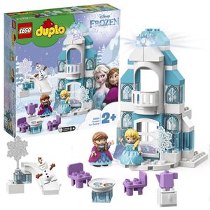 LEGO 10899 DUPLO Disney Princess Elsas Eispalast, Spielzeug für Jungen und Mädchen ab 2 Jahren mit Mini-Puppen von Anna, Elsa und Olaf aus Frozen