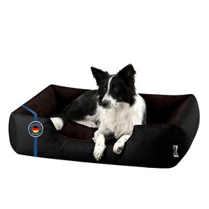 Pelíšek pro psy LUPI pratelný,(XL) cca 100x85x23cm,BLACK-FIELD (černá/hnědá)