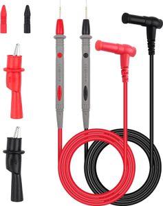 Messleitungen mit Krokodilklemmen, 1000V / 20A Multimeter Kabel Prüfkabel Multimeter Zubehör, Testkabel Messspitzen Set für Multimeter