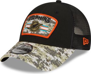 New Era 9Forty Trucker Cap Salute to Service Miami Dolphins New Era 9Forty Trucker Cap Salute to Service Miami Dolphins