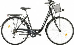 28palcové městské kolo Shimano 7 rychlostí, košík, lehké kolo, unisex, vhodné od 170-185 cm