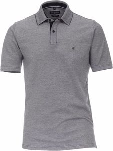 CASAMODA Herren Poloshirt Kurzarm Regular-Fit Blau meliert XL