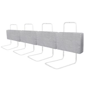 XMTECH 4x 50cm Bed Guard Vertikální zvedací výškově nastavitelná ochrana proti vypadnutí z postýlky Dětská zábrana Grey