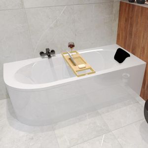 Badewanne Eckwanne Set 5in1 180x80 Rechts + Premium Ablaufgarnitur und Füßen GRATIS + Verkleidung (AcrylSchürze) + Kopfstütze Schwarz | BADLAND AVITA Badewanne Eckwanne Set 5in1 180x80 Rechts + Premium Ablaufgarnitur und Füßen GRATIS + Verkleidung (AcrylSchürze) + Kopfstütze Schwarz | BADLAND AVITA