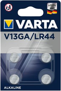 VARTA Knopfzelle Electronics Alkaline V13GA/LR44 1.5V 1BLI=4Stk 4276101404