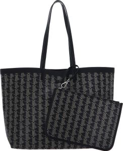 LACOSTE Schultertasche Shopper Zel Shopping Bag Mono Noir Beige schwarz LACOSTE Schultertasche Shopper Zel Shopping Bag Mono Noir Beige schwarz