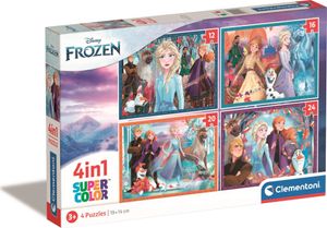 Clementoni Puzzle 4W1 Frozen. Ľadová krajina 21518