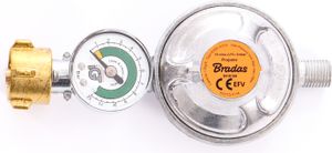 -Gasdruckregler, 50 mbar, 1,5kg/h mit Manometer