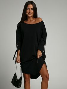 Fasardi Asymmetrisches Damenkleid Oddihn schwarz Universal