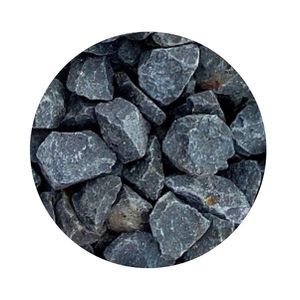 Basaltsplitt 63-120 mm - Ziersplitt aus schwarzem Basalt, vielseitig verwendbar in Garten, Hof & Wegen, gewaschen & naturbelassen, Deko- und Teichkies