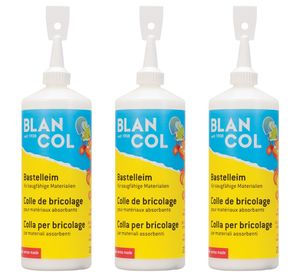 Blancol 3x200g Bastelleim kinderfreundlicher Klebstoff lösungsmittelfrei Kleber Bastelbedarf