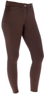 Covalliero Damen Reithose Fullgrip chocolate dunkelbraun F/S 24, Größe:34