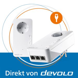 devolo Magic 2 LAN triple Powerline 3x Gigabit LAN Port 2x Adapter