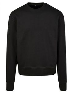 Herren Sweat Premium Oversize Crewneck Sweatshirt - Farbe: Black - Größe: M