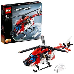 LEGO 42092 Technic záchranářský vrtulník, hračka 2 v 1, letadlo, stavebnice pro kluky a holky od 8 let