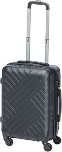 Koffer Hartschalenkoffer Trolley Reisetasche Reisekoffer mit Zahlenschloss "HT Series" von Xonic  (Schwarz M, klein)